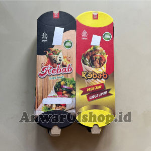 Dus Kebab Jumbo Isi 50 Pcs / Box Kebab / Kemasan Kebab / Wadah Kebab / Kantong Kebab / Tempat Kebab/ Dus Kemasan Kebab / Kotak Kebab