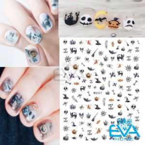 Sticker Dán Móng Tay 3D Trang Trí Chủ Đề Lễ Hội Ma Quỷ Icon Halloween WG358 WG359 WG360