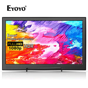 Eyoyo Portable HDM Gaming Monitor 13.3" inch IPS Dual HDM Display compatible with Raspberry pi Screen 1920x1080 Resolution Support  HD Input w/Built-in Speakers compatibl PC PS3 PS4 Xbox One Xbox 360