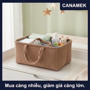 【CANAMEK】 1PC lớn Bohemian lưu trữ BASKET-multi-ngăn tổ chức cho quần áo trẻ em đồ chơi & trang trí nội thất
