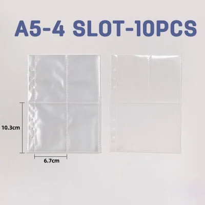 ( 10 lembar /Bag) A5/A6 Sleeve Clear Tebal 6 Ring Photocard/Album binder cover transparent photo card idol Lomo card 10 sheets