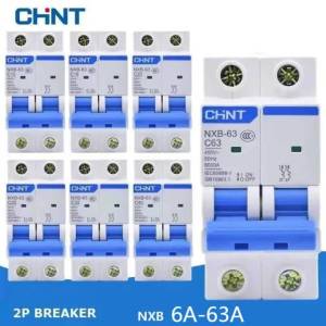 【COD/Original】CHINT NXB-63 2P Miniature Circuit Breaker 16A/20A/32A/63A