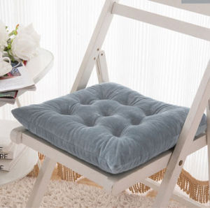 Crystal Velvet Square Chair Cushion / Cover Sofa Office Chair / Colourful Mat Pad / Pearl Cotton Cushion Local Stock