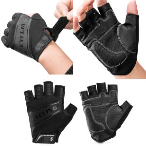 Găng tay bao tay hở ngón chống trượt chống sốc thấm hút mồ hôi cho xe đạp/ thể thao hoạt động ngoài trời cao cấp KAVISOTA