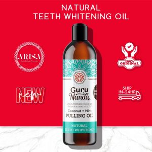 【Limited Promo】GuruNanda Mouthwash 237ml Guru Nanda Pulling Oil Coconut Mint Teeth Whitening Oral Rinse Oral Health 漱口水