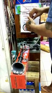 แตรลมไฟฟ้า 12v.ดังจัด (แบบไม่ต้องใช้ถังลม) สายบรรทุกต้องมีจ้า