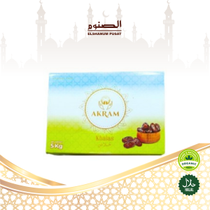 Kurma Khalas Akram Premium 5 kg Al madinah kurma kholas legit manis lembut - Kurma Elshanum