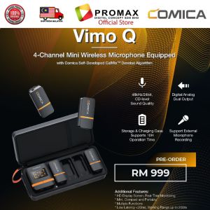 COMICA VimoQ 4-Channel Mini Wireless Microphone Equipped