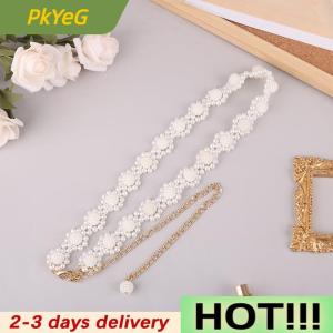 PkYeG Elegant Women Belt Waist Chain Elastic Buckle Chain Belt Female Clothing Accessories