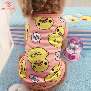 [Clearance Sale]BUYINCOINS 1PC XS/S/M/L/XL/XXL Cartoon Large Yellow Duck Clothing Spring & Summer Dog Cat Sweater Pet Clothes
