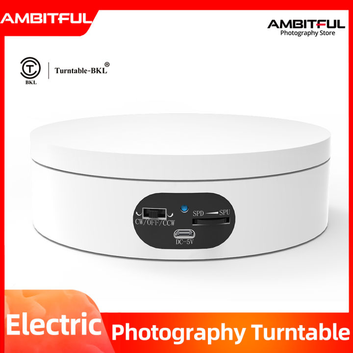 16x4.5cm 360 Degree Electric Rotating Turntable Adjustable Direction ...