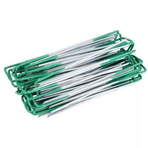 50Pcs U-Shaped Garden Lawn Nails Ground Nails Artificial Turf Fastening Nails