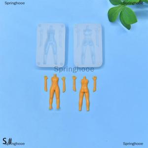 [COD] Springhooe 1 Set Polymer Clay Male Doll Body Torso Silicone Mold Fondant resin Clay DIY Doll Sculpture Modeling Tool