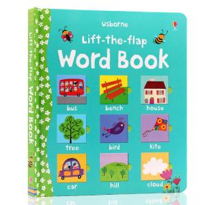 milumilu Lift-the-Flap Word Book Usborne buku Childrens early word teaching fun cardboard book