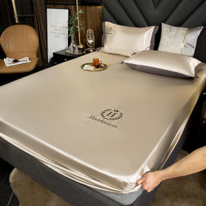 SUNLIGHT HOME Ice Cooling Bedsheet With Pillow CaseSummer Sleeping Bed Sheet SetFitted Bed Sheet SetMattress Protector