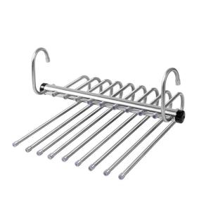 Folding Magic Pants Hangers 5/9layers Stainless Steel Space Saving Clothes Rack Organizer For Wardrobe Trousers Jeans Scarf2026