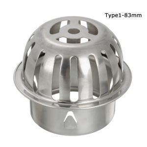 【COD+IN STOCK】Outdoor Durable Stainless Steel Round Rain Pipe Cap Drainage Plumbing Fitting Balcony Drainage Cover Roof Floor Drain