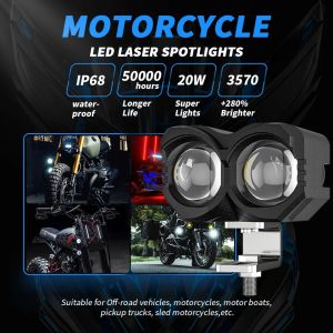 Lampu Tembak Super Terang 2 Mata Laser SQL 30 Watt