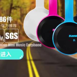 卡能 耳机头戴式K歌带麦耳机跑步游戏男女通用时尚线控耳机Fon kepala Kaneng fon kepala karaoke fon kepala mikrofon permainan larian fon kepala kawalan wayar fesyen uniseks