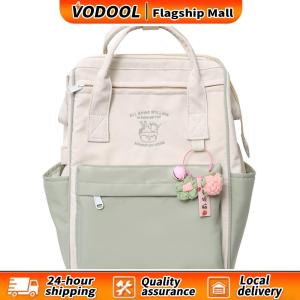 【Fast delivery】 Casual Men Backpack with Multiple Pockets and Pendant for Teen Boys and Travel
