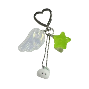 Adorable Rabbit Keychain With Angel Wing And Star Charm Cute Fashion Accessory Sturdy Alloy Material Perfect Gift Ideas