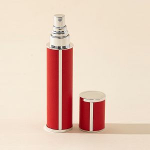 LETIGO PU Leather Perfume Bottle Empty 10ml Cosmetic Container Fashion Leak-proof Ultra-fine Mist Fragrance Container for Woman