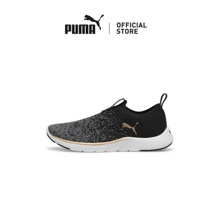 PUMA Softride Remi Slip-on Knit Women's Running Shoe (Black) Lazada PH
