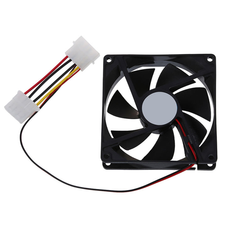 Hot- DC 12V 4 Pin Black Plastic PC Cooling Fan 90mm x 90mm x 25mm ...