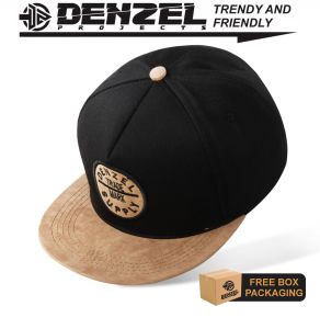 DENZEL | DZ 09 BLACK BROWN SNAPBACK CAP - TOPI BASEBALL - TOPI HIKING - TOPI GUNUNG - TOPI DISTRO - COD
