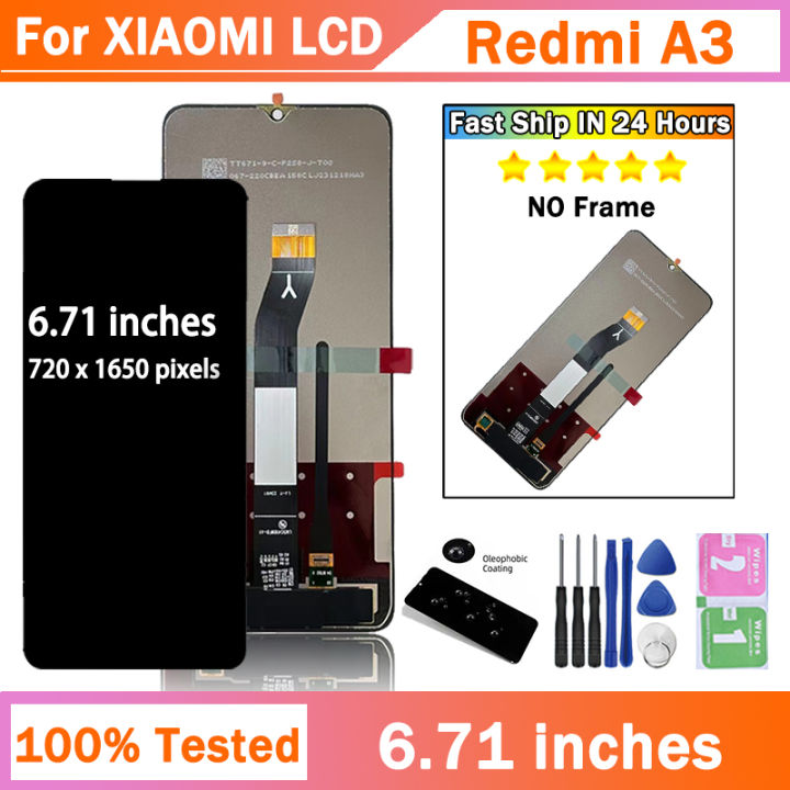 Écran LCD De Remplacement Pour Xiaomi Redmi A3 23129RN51X - Avec Kit De Réparation Complet - Film De Protection Inclus