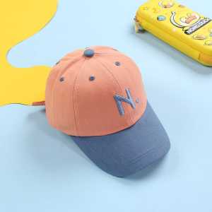 Topi Anak Laki Laki Perempuan Bordir Inisial / Topi Anak Huruf Alfabeth Usia 3-12 Tahun