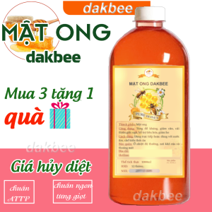 1 Lít (1400g) mật ong dakbee chuẩn ngon tăng cường sức đề kháng tăng cường hệ miễn dịch cho cơ thể