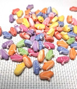 100 pcs corn beads for diy jewelry accessories mix colors size 10 x 12 mm