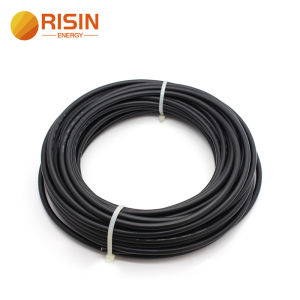 Risin Solar Panel Extension Cable 6mm 10 AWG 5M 10M 15M 20M 1 Pair Copper Wire Black and Red with for Connector Solar PV Cable