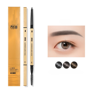 【16-Hours Long-lasting】Double Head Eyebrow Pencil Waterproof Eyebrow Pencil EyeBrow With Brush Dyeing Eyebrow Pen For Natural Brows 5 Colors