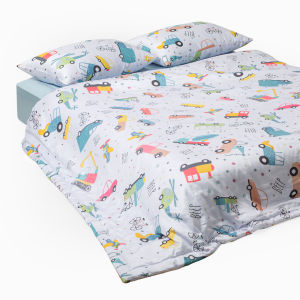 Bộ Chăn Gối 3 Món Gòn Bedding Lụa Tencel 60s - Lụa Modal cao cấp Hoạ tiết (gồm 1 Chăn chần và 2 Vỏ gối nằm)