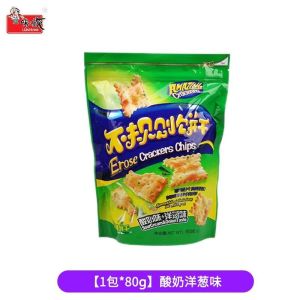 80g Irregular Biscuit Chips Salty Snacks 不规则饼干脆片咸味零食