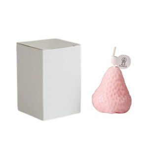 Nicedeal Cute Strawberry Shaped Scented Candle Gift Box Aroma Soy Wax Candle