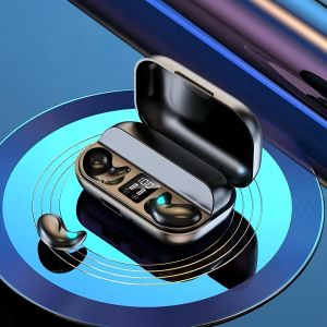 TWS X57 Headphone Tidur Bluetooth 5.3 Noise Reduction HiFi Stereo Tidur Earbud dengan Mikrofon LED Display Digital Olahraga Nirkabel Earbuds Waterproof