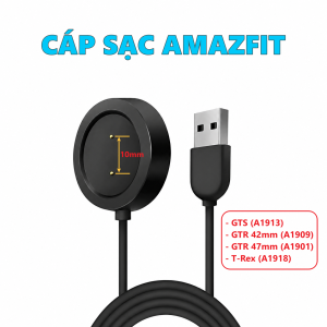 Cáp sạc cho Amazfit GTSGTR 42mm/47mm T-Rex Smartwatch - Sạc đồng hồ thông minh hàng mới bóc máy