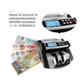 Money Counter Machine with UV/MG/IR Counterfeit Detection, Portable Bill Counting Machine with Add & Batch Modes, LCD Display, 1,000 Bills/Min. 