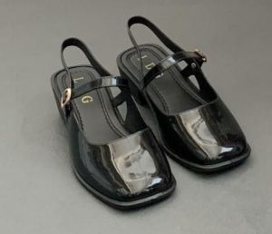 Sepatu Flatshoes pantofel jelly wanita glossy HAK 4CM