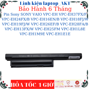 Pin dùng cho laptop Sony BPS26-Sony Vaio VPC-EH VPC-EH37FX/P VPC-EH24FX/B VPC-EH16EN/B VPC-EH18FJ/W VPC-EH19FJ/W VPC-EH26EF/B VPC-EH28FA/B VPC-EH13FX/W VPC-EH25FM VPC-EH1L8E VPC-EH1M9E VPC-EH1E1E