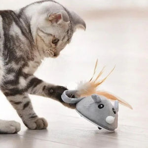 Mouse Moving Cat Toy Automatic Sensing Interactive Electronic Mice Pet Toy