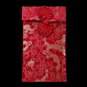 LANCE Tassel Design Embroidery Chinese Wedding 2022 New Year Wedding Birthday Party Gift Red Packets Red Envelope Money Bags