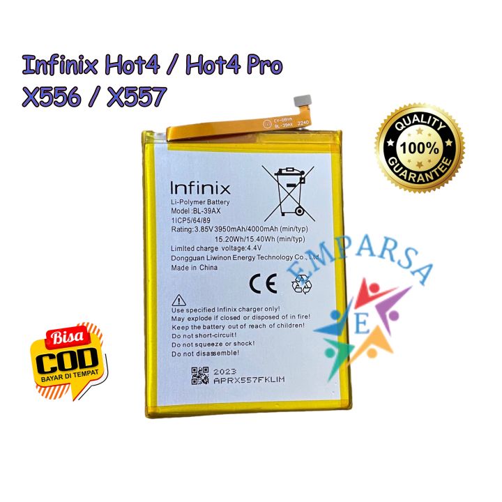 Baterai For Hp Infinix Hot4 hot4 pro Infinix Hot X557