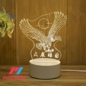 Đèn LED 3D Đa Hình Dáng Trang Trí Phòng Ngủ 3 Chế Độ Sáng Phong Cách Hiện Đại Quà Lưu Niệm