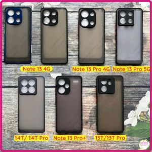 Ốp lưng Xiaomi 14T Pro/ 14T/ 13T/13T Pro/ Note 13 4G/13 Pro/13 Pro+ 4G 5G / Redmi K60 Ultra lưng nhám chống ố viền màu