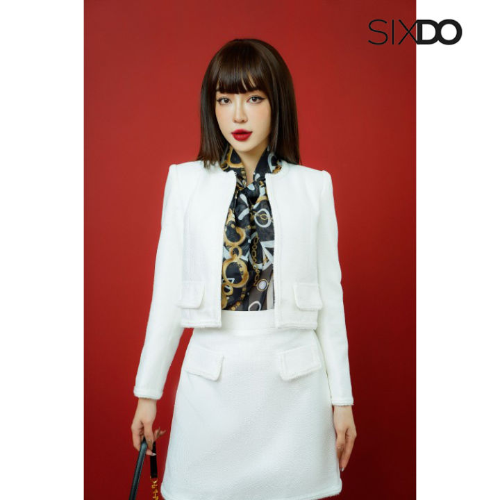 Bộ vest nữ, áo vest nữ Hàn Quốc màu trắng đẹp sang trọng DKX0011 - DUKI  STORE - Tìm Voucher