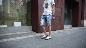 New Summer MenS Flip-Flops Rubber Sole Non-Slip Trendy Casual Solid Color Beach Shoes